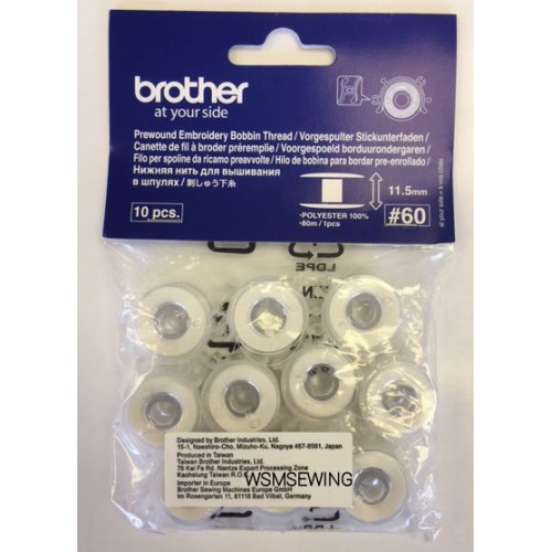 Brother Prewound Embroidery Bobbin Thread